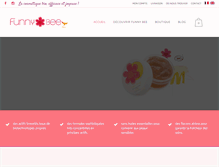 Tablet Screenshot of funnybeeparis.com